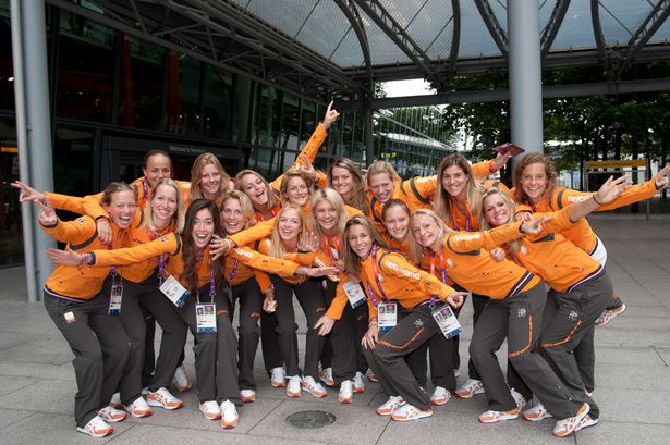 The+Dutch+Womens+Hockey+team+arrive+at+Heathrow+Airport+from+Holland